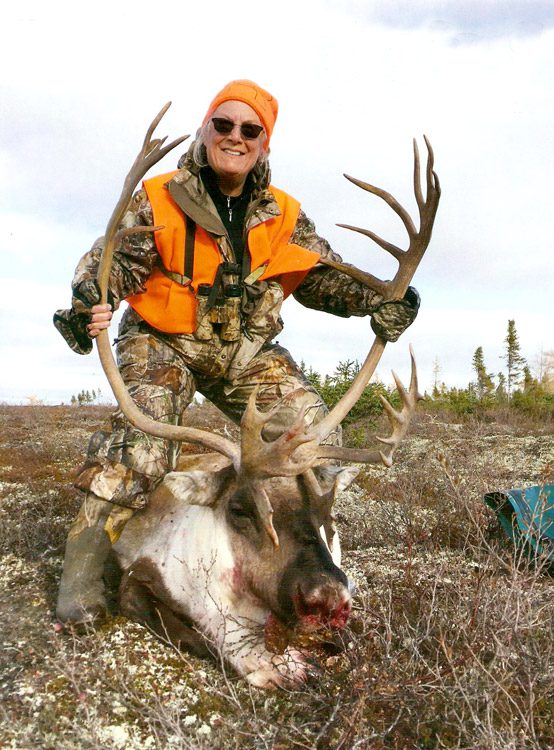 Portrait of Martha with her caribou