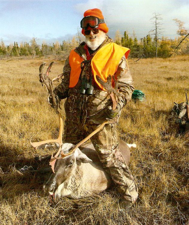 Portrait of Mike with his caribou