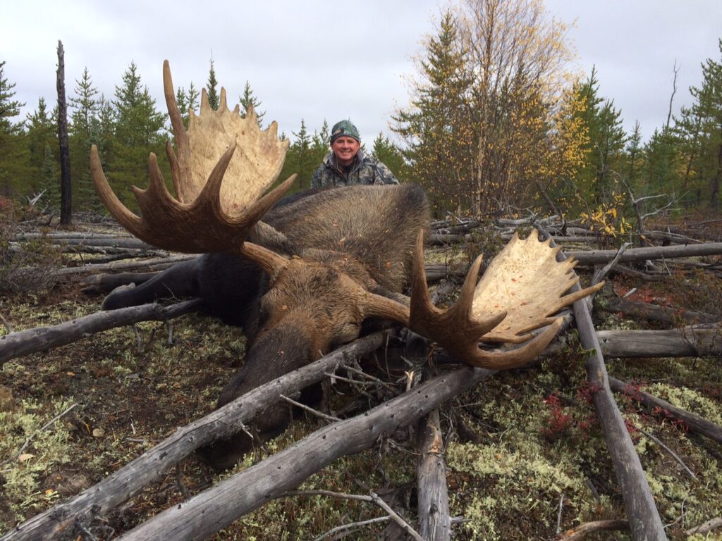 Portrait of Brian Bapp and his moose